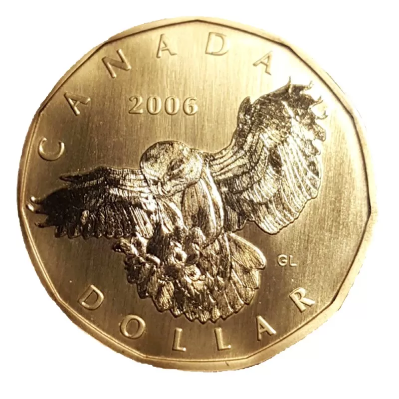 カナダ王立造幣局発行 標本7枚セット 2006年 2006-P Canadian Specimen 7-Coin Collector Set ft $1 Snowy Owl